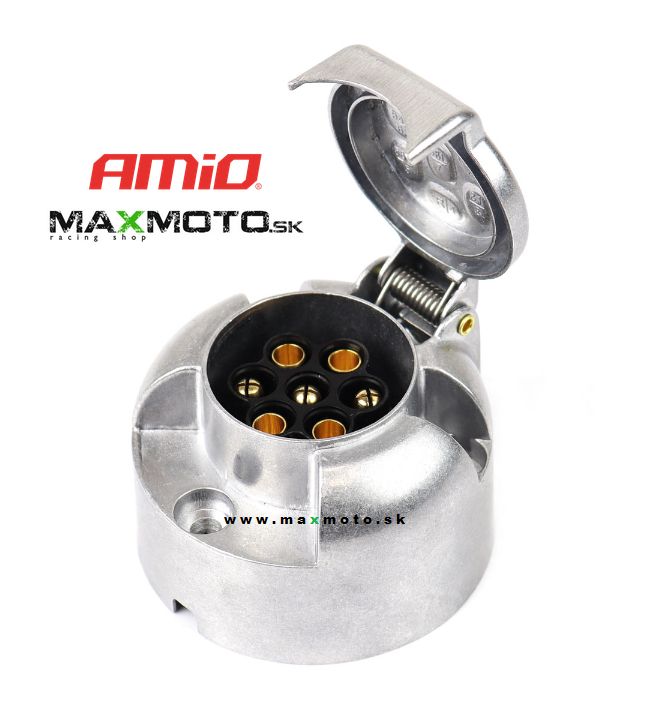 Zásuvka 7-pólov pre ťažné zariadenie - hliník