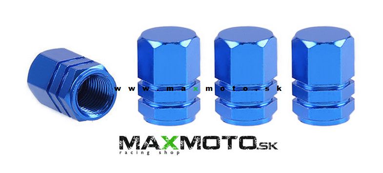 Čiapočky na ventily 4ks, modré