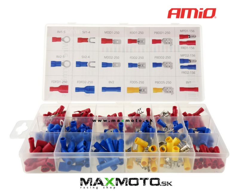 Elektrické koncovky AMIO mix sada 250 ks