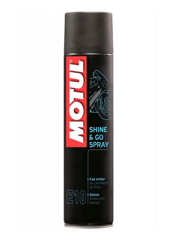 Prípravok na ošetrenie plastov MOTUL E10 SHINE&GO SPRAY, 400ml