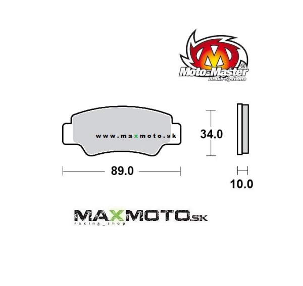Brzdové obloženie MOTO-MASTER CF MOTO Gladiator X628/ X850/ X1000, zadné