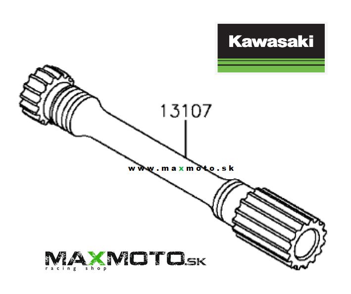Hriadeľ predného kardanu KAWASAKI Brute Force 750, 13107-0788