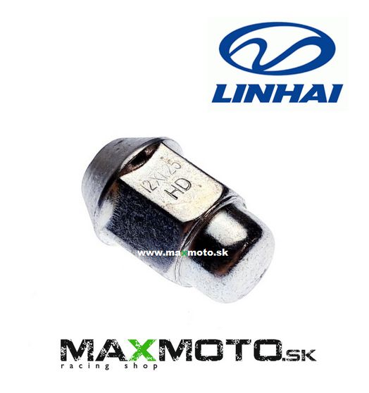 Matica disku LINHAI 200/ 300/ 400/ 500/ M550/ M565/ M750, M12x1.25, 27411, chrómová