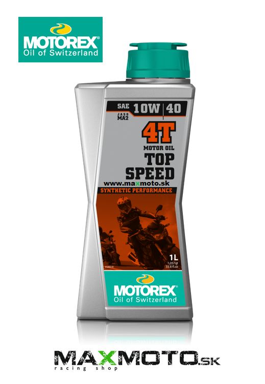 Motorový olej MOTOREX TOP SPEED 4T 10W40, 1L