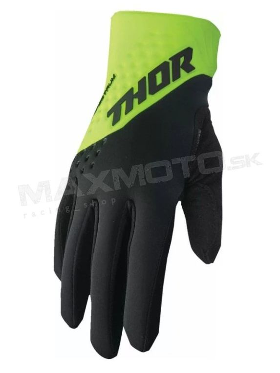 Rukavice THOR SPECTRUM Cold Weather, čierno-fluo žlté
