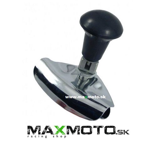 Madlo (guľa) na volant, univerzálna, lamaná, strieborná