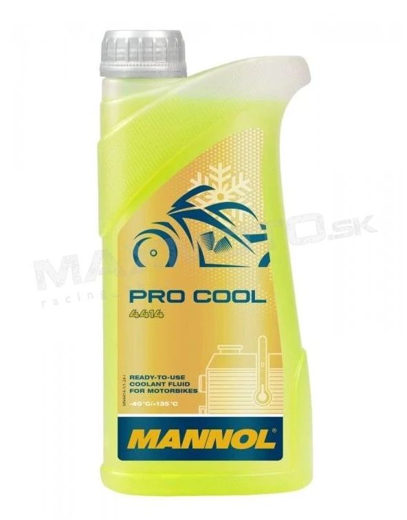 Chladiaca kvapalina MANNOL PRO COOL -40/+135, žltá, 1L