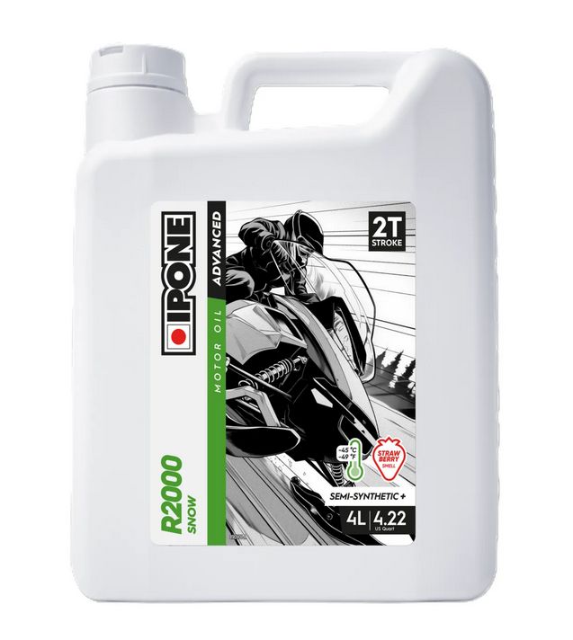 Motorový olej IPONE R2000 SNOW 2T 4L - jahoda (-45°C)