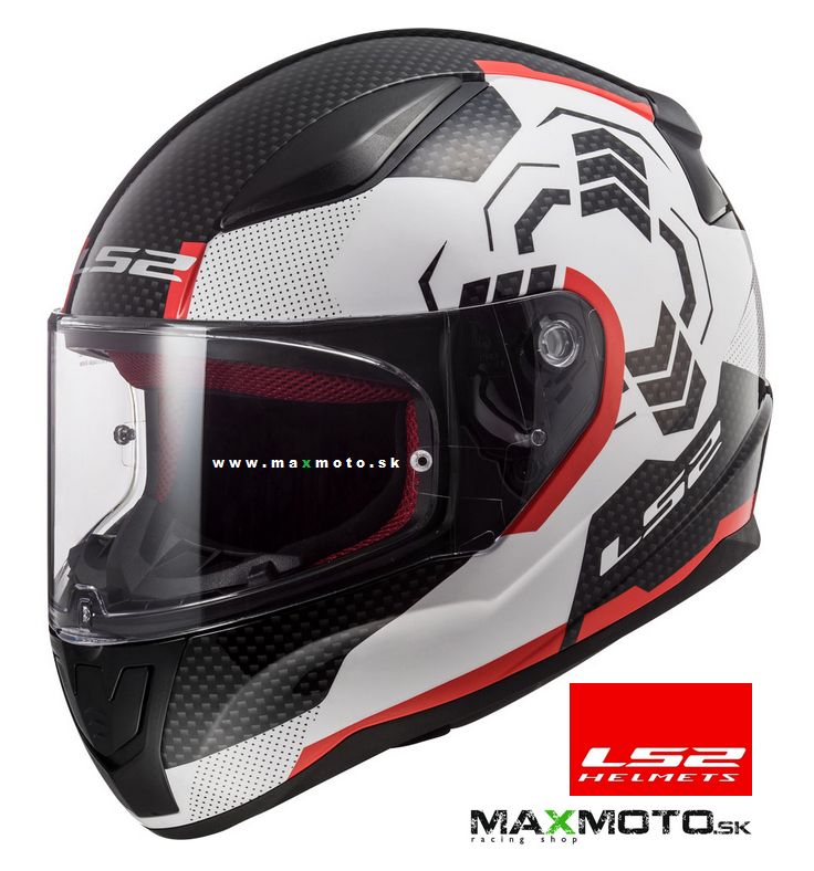 Prilba LS2 FF353 Rapid Ghost biela/ čierna/ červená