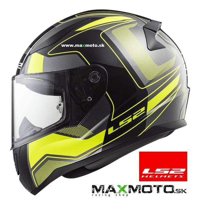 Prilba LS2 FF353 Rapid Carrera čierna/fluo žltá