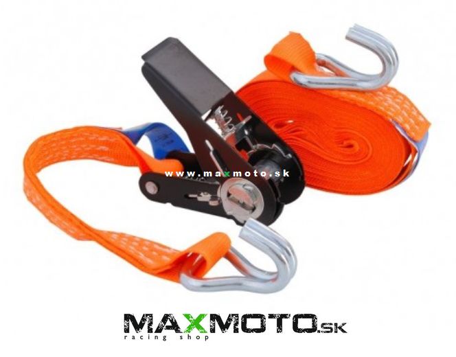 Gurtňa/ upínací pás s račňou 6m, 2,5cm, 800kg