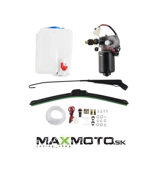 Automatický stierač s ostrekovačom a zásobníkom pre UTV