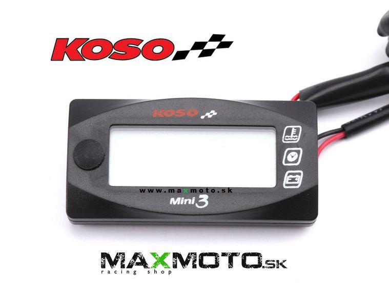Multifunkčný displej KOSO Mini 3 (teplota, napätie, čas)