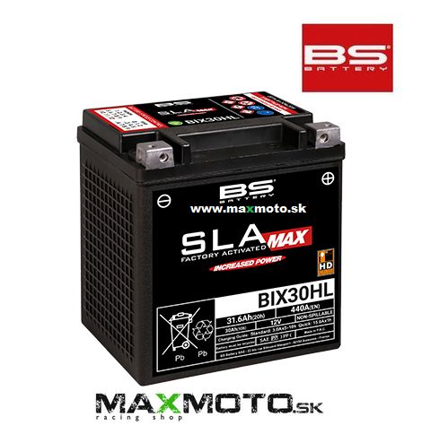 Batéria BS BIX30HL MAX 12V 30Ah, 169x131x175, gélová