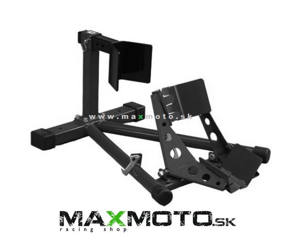 Stojan na motorku BIKETEC, predný, čierny