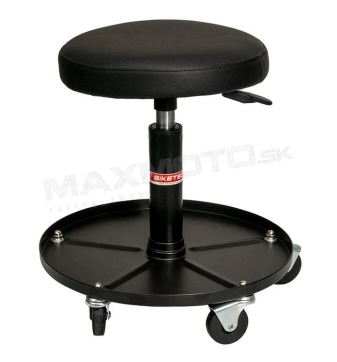Pojazdná pracovná stolička BIKETEC s odkladacím priestorom