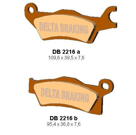 Brzdové obloženie CAN-AM Outlander, Renegade 450-1000ccm, G2, 705601015