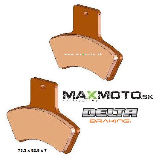 Brzdové obloženie DELTA LINHAI 260/ 300, zadné, 22111