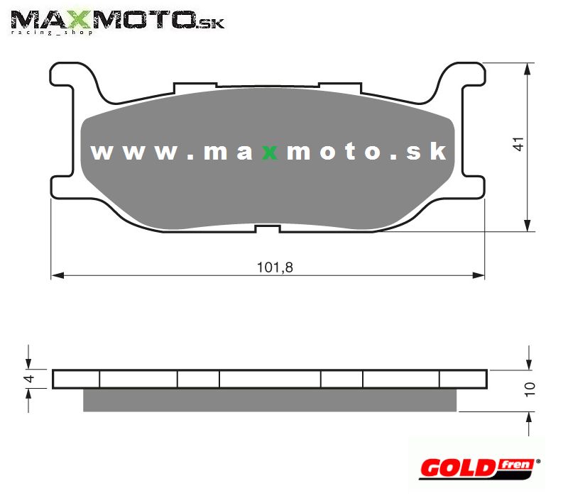 Brzdové platničky GOLDFREN 048 S3