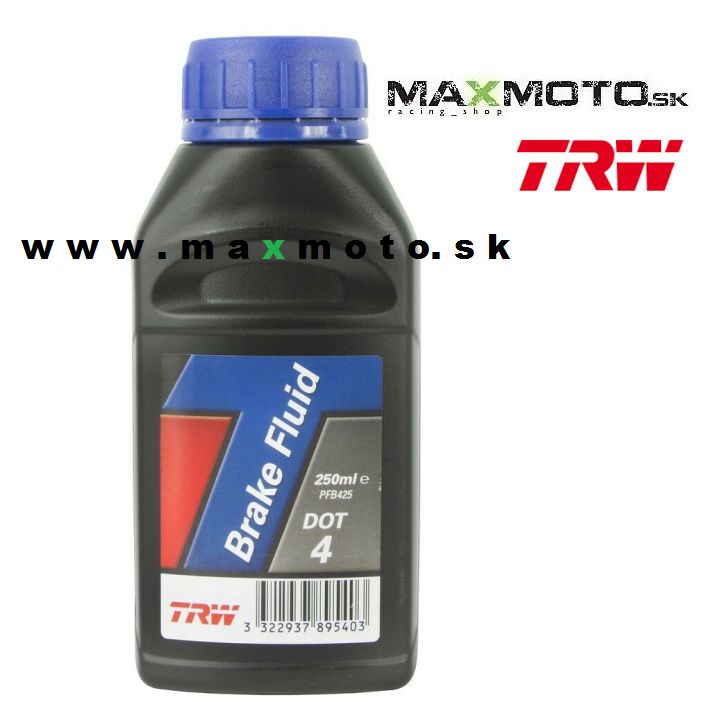 Brzdová kvapalina TRW Brake Fluid DOT 4, 250ml