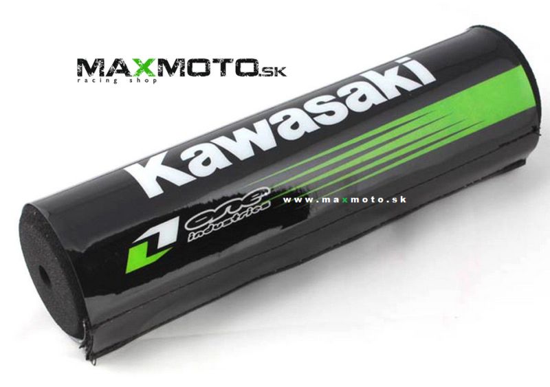 Chránič hrazdy riadidiel KAWASAKI, 19 cm, čierny/ zelený