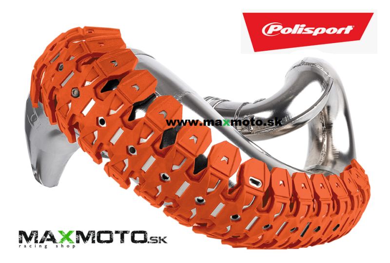 Chránič kolena výfuku POLISPORT ARMADILLO oranžový