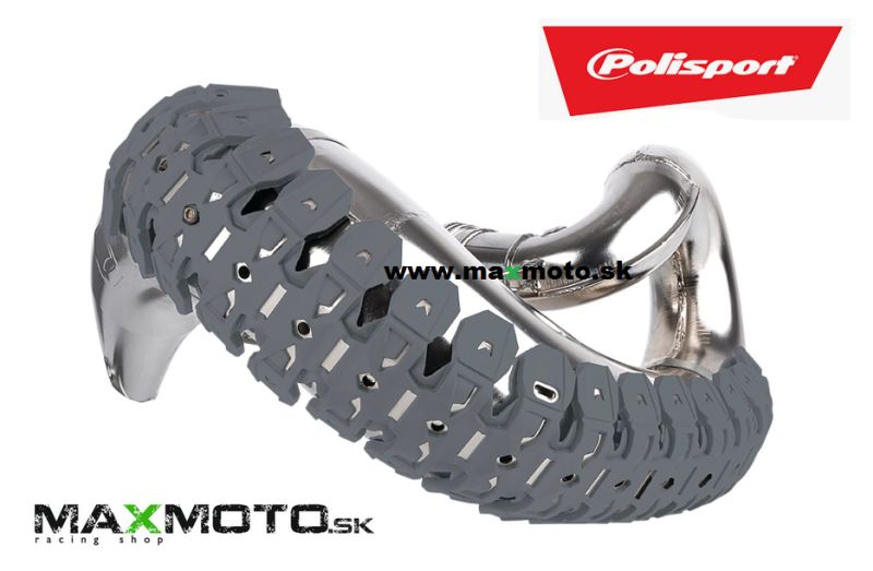 Chránič kolena výfuku POLISPORT ARMADILLO sivý