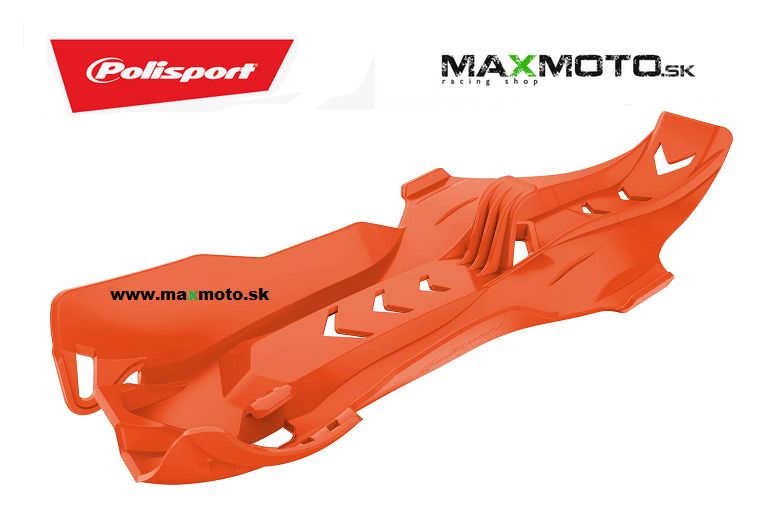 Chránič motora POLISPORT FORTRESS KTM SX 250, HUSQVARNA TC 250, TE 250, oranžový