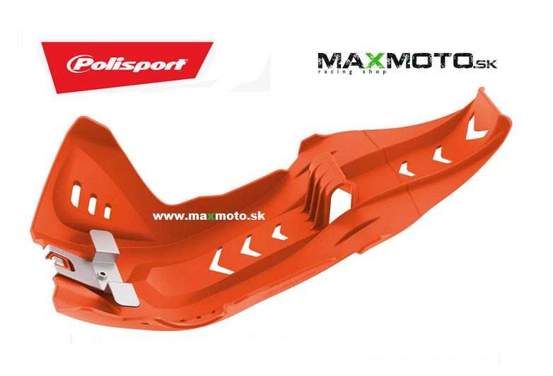 Chránič motora POLISPORT FORTRESS KTM SX-F 250/ 350, HUSQVARNA FC 250/ 350, FE 250/ 300, oranžový