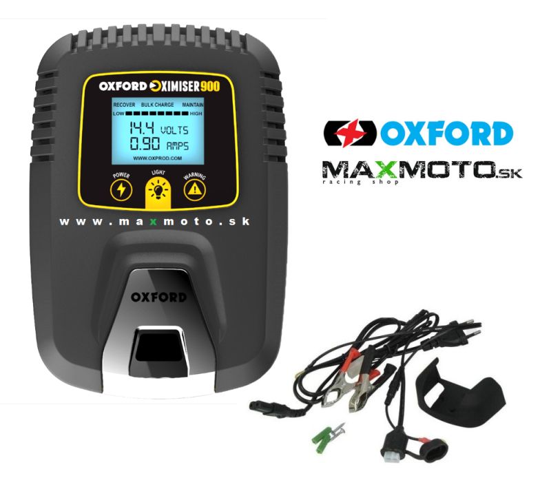 Automatická inteligentná nabíjačka motobatérií Oximiser 900, 12V