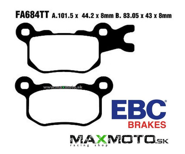 Brzdové obloženie CAN-AM Defender HD8/ HD10 16-19, zadné ľavé