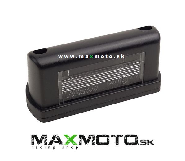 Univerzálne osvetlenie ŠPZ 12-24V, čierne, homologizované