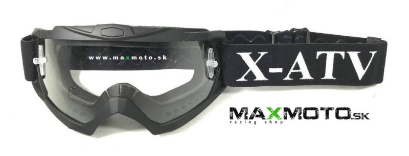 Okuliare čierne, číre sklo