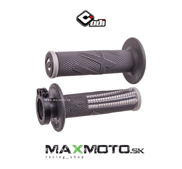 Gripy ODI EMIG PRO, MX V2 Lock-On 118mm, Graphite/Gray