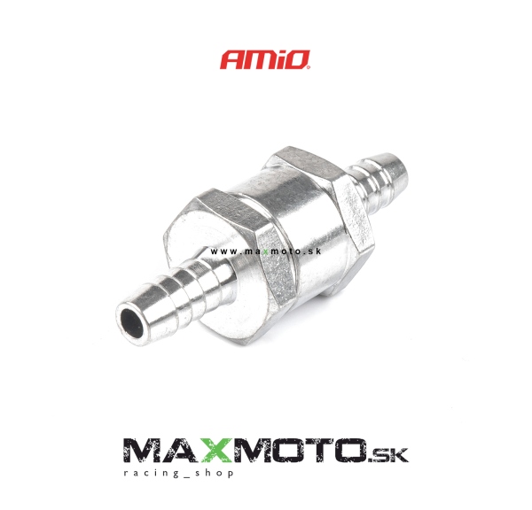 Hliníkový spätný ventil paliva AMIO 8mm