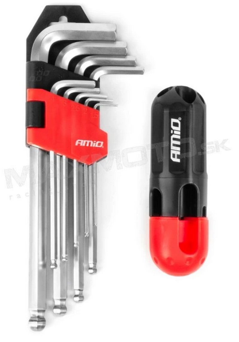 Imbusové kľúče z CRV ocele, 9ks 