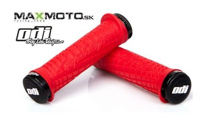 Gripy ODI Troy Lee Designs Signature ATV, červené