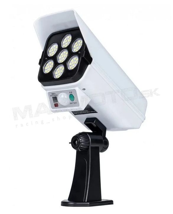 LED solárna lampa, 200lm, 5500-6000K, PIR senzor, diaľkové ovládanie