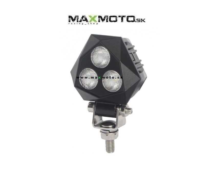 LED pracovné svetlo 3xLED, 12V/24V, 9W, 911LM, 250mm, trojuholníkové