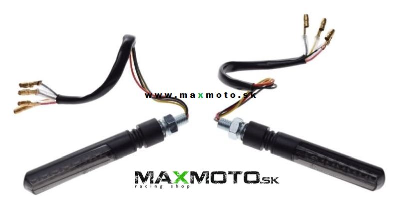 Smerovky pre štvorkolky/ motorky, LED obrysové a brzdové svetlo 3 in 1, čierne