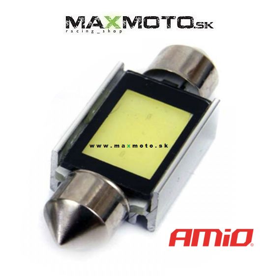 LED žiarovka CANBUS C5W 3COB Festoon 39mm, 12V, biela