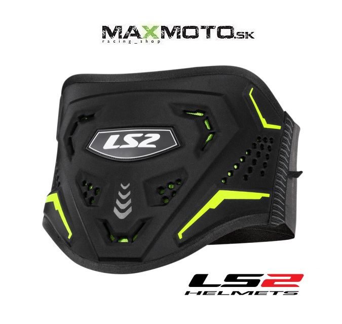 Ľadvinový pás LS2 KOKU KIDNEY - čierny/ fluo žltý