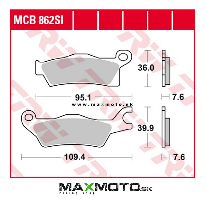 Brzdové obloženie CAN-AM Outlander, Renegade 450-1000ccm, G2, 705601015