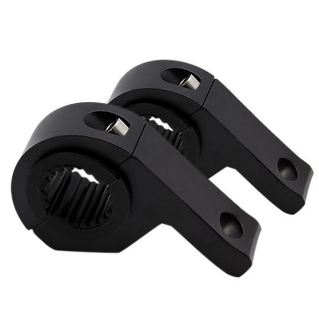 Držiaky reflektorov, LED svetiel, 23/ 32mm, čierne, 2 kusy