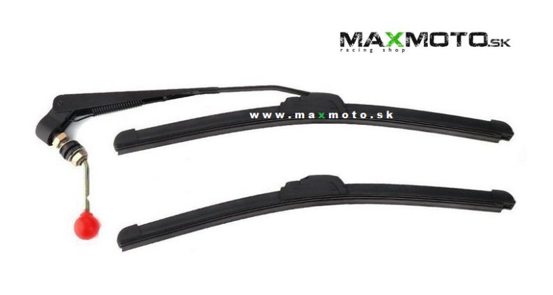 Manuálny stierač pre UTV, model 3 (rameno 29 cm, stierač 41 cm) + náhradný stierač