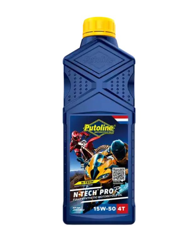 Motorový olej PUTOLINE 4T FULLY SYNTHETIC N-TECh PRO R+ 15W50, 1L