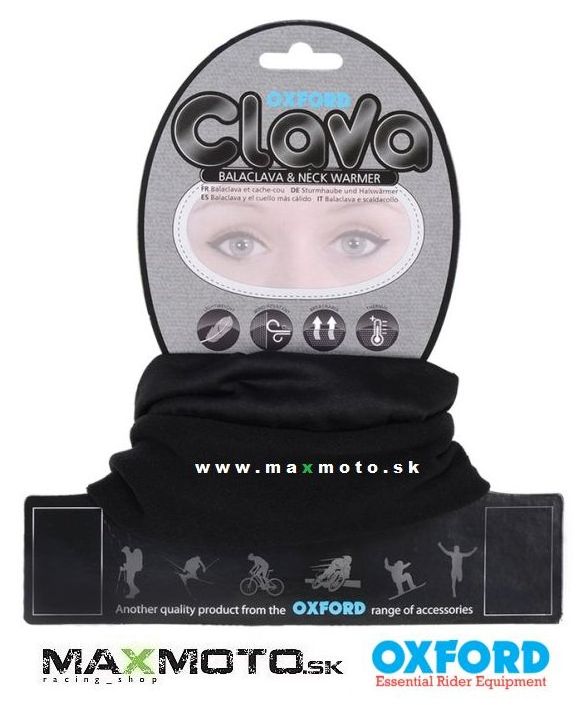 Šatka OXFORD CLAVA - čierna