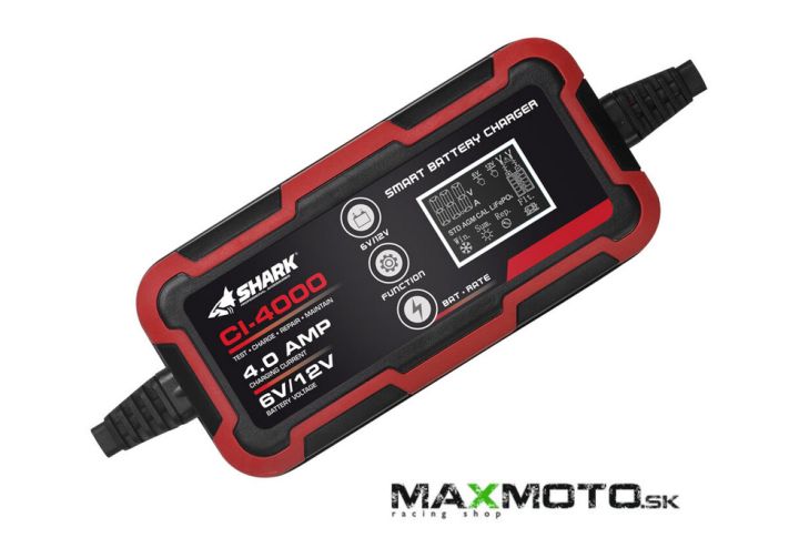 Nabíjačka batérií SHARK CI-4000 LI-ION, AGM, GEL  a ďalšie 6V/12V