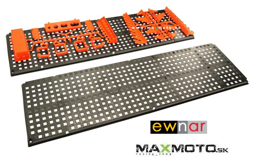 Nástenný organizér na náradie - čierny, plastový