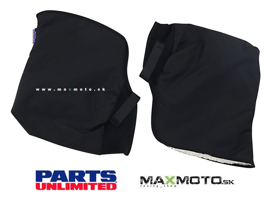 Návleky rúk na riadidlá štvorkolky PARTS UNLIMITED, čierne - pár